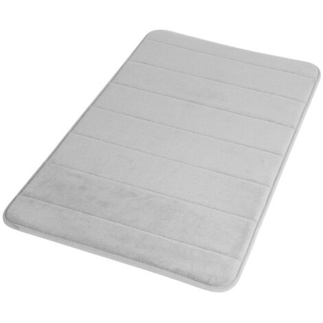 Tappeto memory foam grigio chiaro 40x60 cm