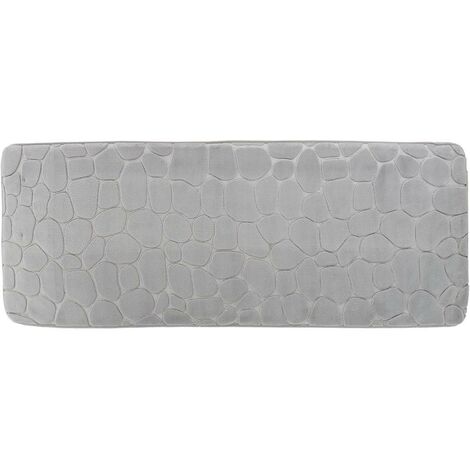 Tappeto memory in microfibra pebble 45x120 cm - grigio chiaro - Tendance