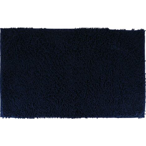 Tappeto microfibra piccola ciniglia 50x80 cm - blu navy - Tendance