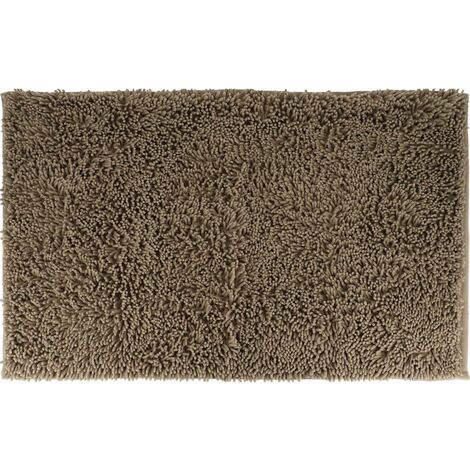 Tappeto microfibra piccola ciniglia 50x80 cm - taupe - Tendance