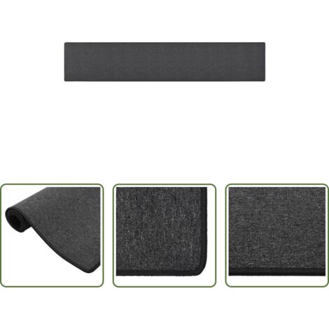 Tappeto moderno -  Tappeto Corsia Antracite 50x300 cm