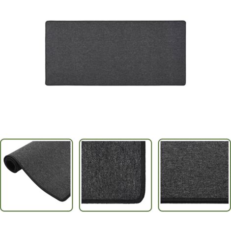 Tappeto moderno -  Tappeto Corsia Antracite 80x150 cm