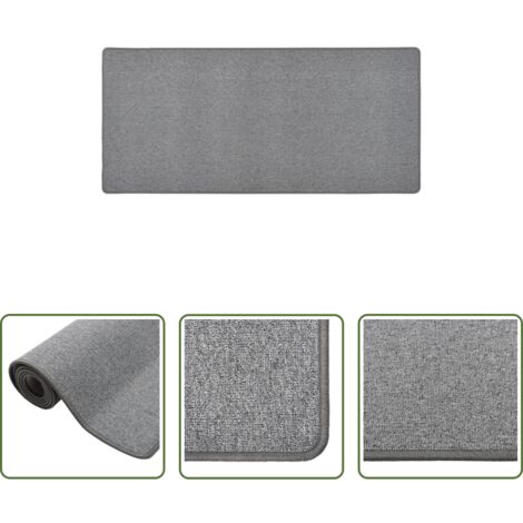 Tappeto moderno -  Tappeto Corsia Grigio Scuro 80x150 cm