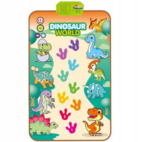 TAPPETO MUSICALE DA BALLO DINOSAURI EDUCATIVI INTERATTIVI MELODIE SONORE