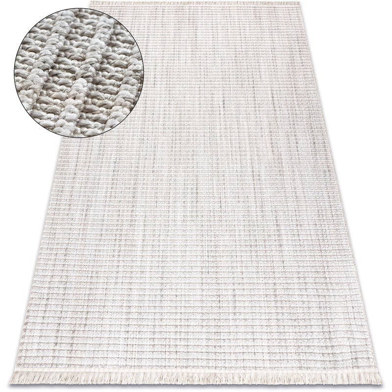 Image of Tappeto nano FH72A Melange, loop, tessuto piatto grigio grey 120x170 cm