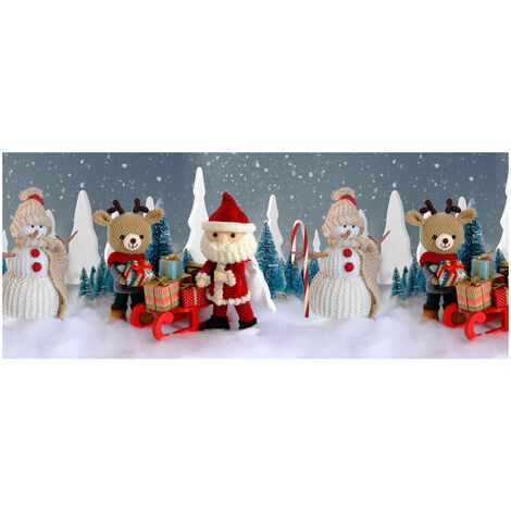 Tappeto Natale Passatoia Cucina Antiscivolo Sottolavello Digitale Pupazzo Maglia 479, misura50x280colorePupazzo Maglia