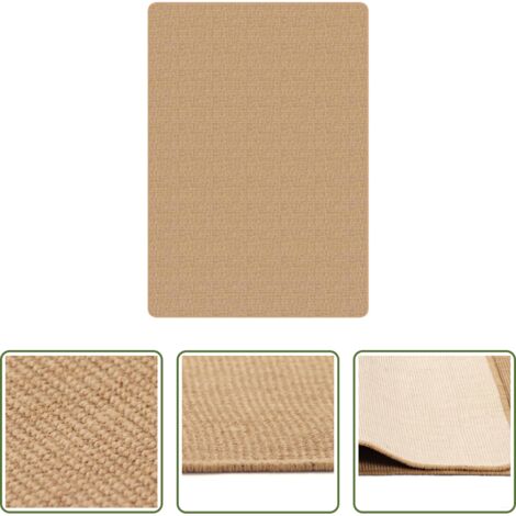 Tappeto naturale -  Tappeto di Iuta con Base in Lattice 160x230 cm Naturale