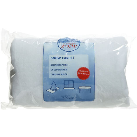 TAPPETO NEVE BIANCO 250X100 CM