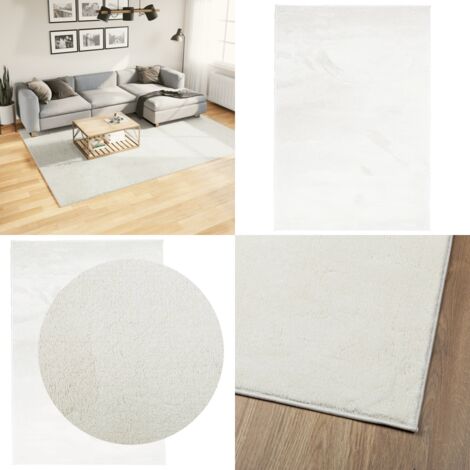 Tappeto OVIEDO a Pelo Corto Crema 200x280 cm - Tappeto crema - Tappeto per casa