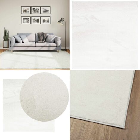 Tappeto OVIEDO a Pelo Corto Grigio 200x200 cm - Tappeto per casa - Tappeto per soggiorno