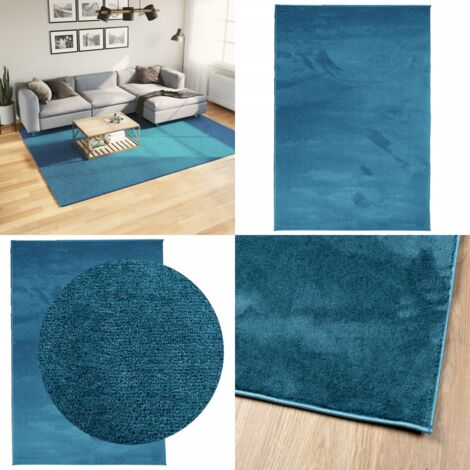 Tappeto OVIEDO a Pelo Corto Turchese 200x280 cm - Tappeto turchese - Tappeto per casa