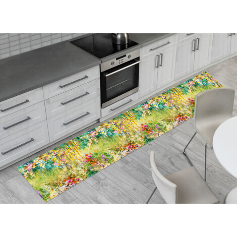 Tappeto Passatoia Antiscivolo Con Stampa Digitale Dis. Risveglio, misura50x280coloreRisveglio