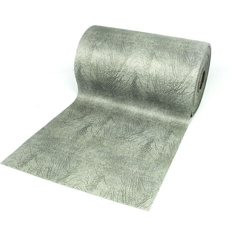 Tappeto Passatoia Antiscivolo Con Stampa Digitale Dis. Screziato Colore Tortora, misura50x280coloreTortora