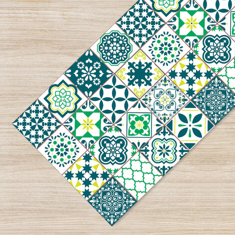 Tappeto passatoia antiscivolo made in Italy diversi modelli 50x240cm - Verde