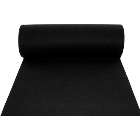 Tappeto Passatoia da Esterno/Interno 1x30m in Polipropilene Rubino Nero