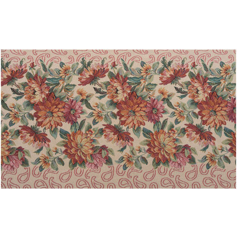 Tappeto Passatoia In Tessuto Jacquard Linea Emozioni Disegno Dalia Terra, misura57x50coloreTerra