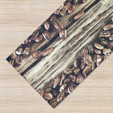 Tappeto passatoia made in Italy Fantasia Chicchi di Caffè  Caffe - 50x200 cm