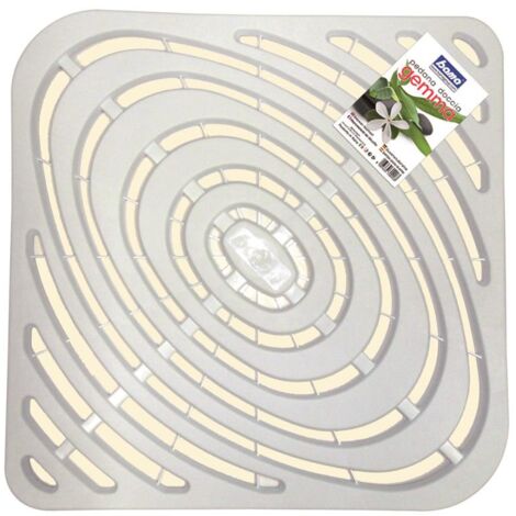 Tappeto pedana doccia gemma 54x54x1,5 cm bianco antiscivolo bama - bama spa