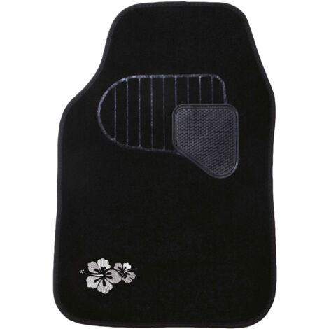 Tappeto per auto moquette hibiscus 4 pezzi