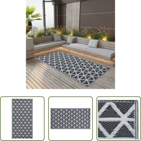 Tappeto per balcone -  Tappeto da Esterni ARAKIL Nero 190x290 cm in PP