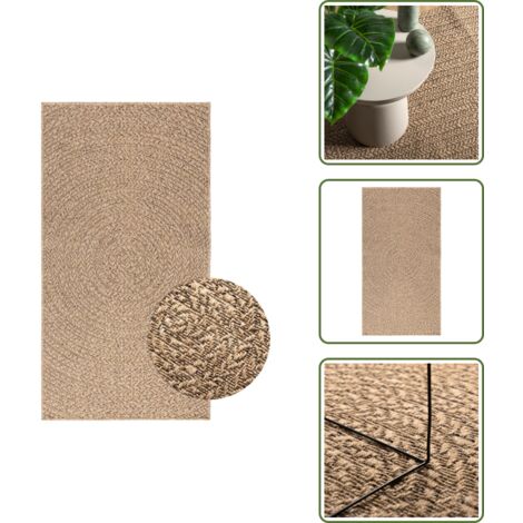 Tappeto per balconi - vidaXL Tappeto ZIZUR 80x150 cm Aspetto Iuta per Interni ed Esterni - Tappeto per giardino