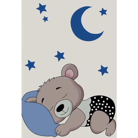 Tappeto per Bambini - (290x200 cm) - Hercai  Blu -