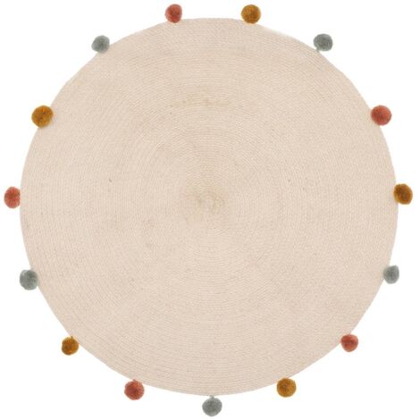 Tappeto per bambini harlequin beige d90cm - Atmosphera créateur d'intérieur