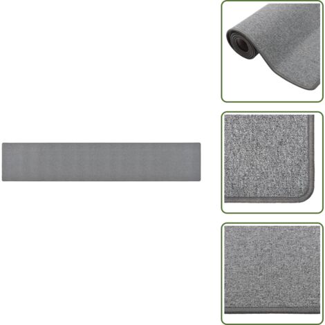 Tappeto per camera da letto - vidaXL Tappeto Corsia Grigio Scuro 50x300 cm - Tappeto per cucina