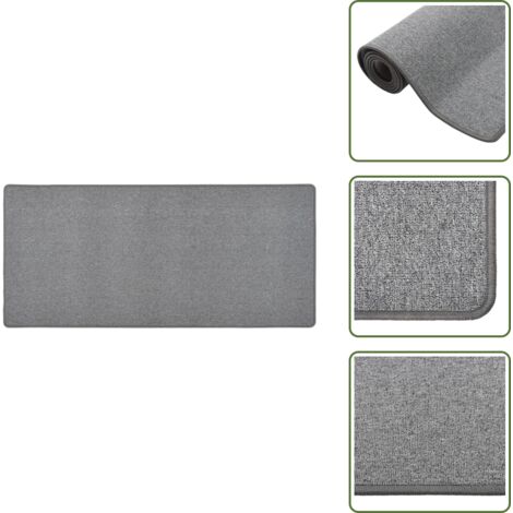 Tappeto per camera da letto - vidaXL Tappeto Corsia Grigio Scuro 80x150 cm - Tappeto per cucina