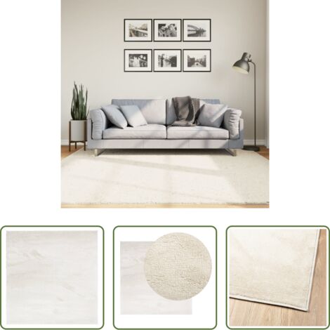 Tappeto per casa -  Tappeto OVIEDO a Pelo Corto Beige 200x200 cm