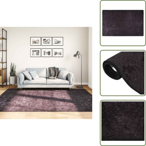 Tappeto per casa - vidaXL Tappeto Lavabile 160x230 cm Antracite Antiscivolo - Tappeto fonoassorbente