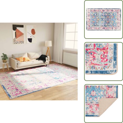 Tappeto per casa - vidaXL Tappeto Lavabile Multicolore 190x300 cm Antiscivolo - Tappeto per stanze