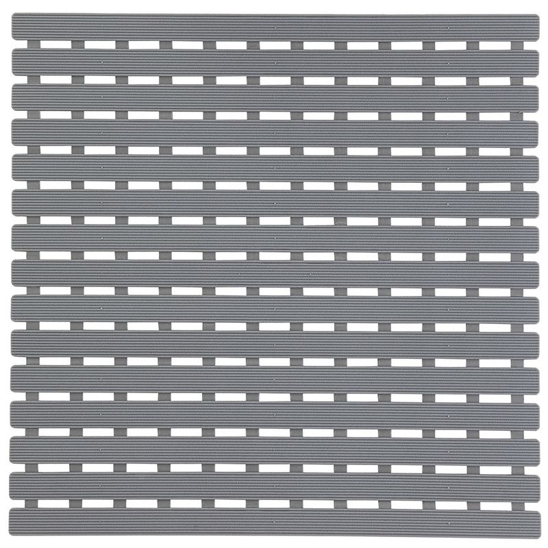 Tappeto per Doccia Antiscivolo 54 x 54 Grigio con Gommini Antiscivolo