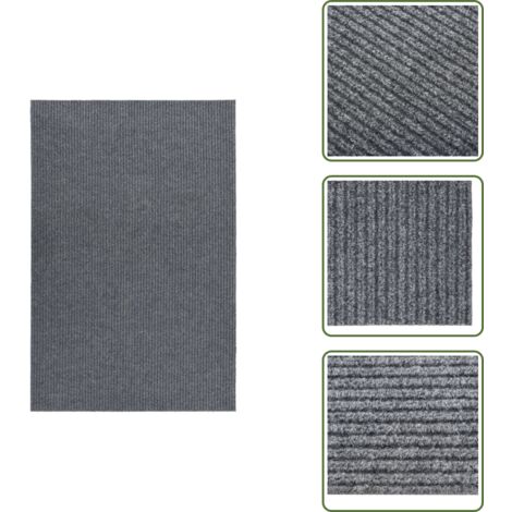 Tappeto per ingresso - vidaXL Tappeto Corsia Acchiappa Polvere 100x150 cm Grigio - Tappeto per zona di passaggio