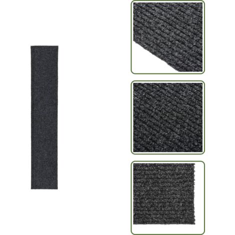 Tappeto per ingresso - vidaXL Tappeto Corsia Acchiappa Polvere 100x500 cm Antracite - Tappeto per zona di passaggio