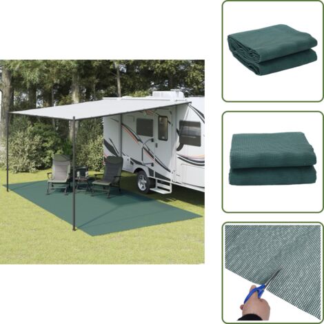 Tappeto per roulotte - vidaXL Tappeto da Tenda Verde 6x3 m - Tappeto antiscivolo