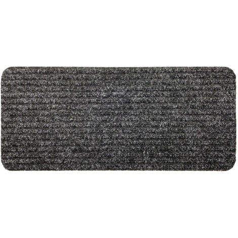 Tappeto per scale Turbo Antracite - 25x60 cm - Autoadesivo - Lavabile in lavatrice