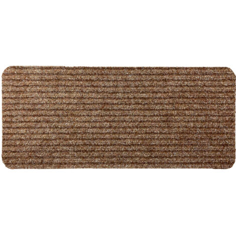 Tappeto per scale Turbo Beige - 25x60 cm - Autoadesivo - Lavabile in lavatrice