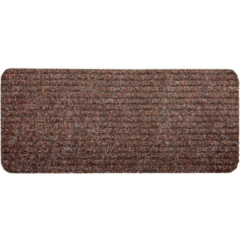 Tappeto per scale Turbo Brown - 25x60 cm - Autoadesivo - Lavabile in lavatrice