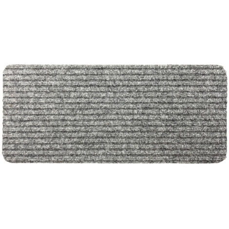 Tappeto per scale Turbo Grey - 25x60 cm - Autoadesivo - Lavabile in lavatrice
