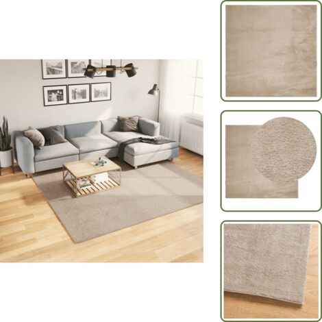 Tappeto per soggiorno - vidaXL Tappeto a Pelo Corto HUARTE Morbido e Lavabile Sabbia 240x240cm - Tappeto per camera da letto