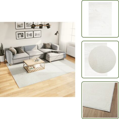 Tappeto per soggiorno - vidaXL Tappeto OVIEDO a Pelo Corto Crema 200x280 cm - Tappeto per camera da letto