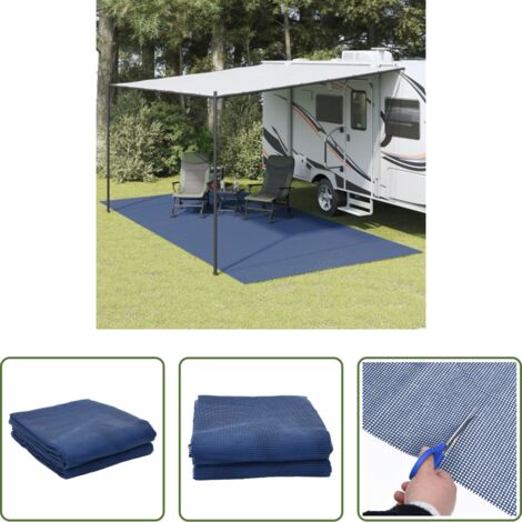 Tappeto per tenda -  Tappeto da Tenda Blu 6x3 m