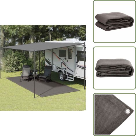 Tappeto per veranda - vidaXL Tappeto da Tenda 250x500 cm Antracite - Tappeto per patio