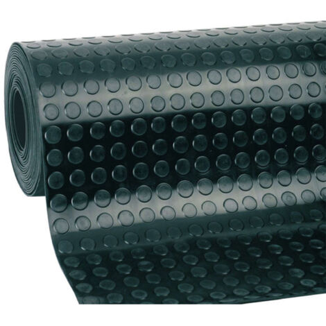 Tappeto Productos Gol Nero Caucciù Cerchi 1,2 x 10 m