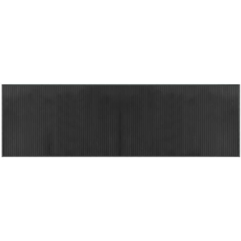Tappeto Rettangolare Grigio 60x200 cm in Bambù vidaXL