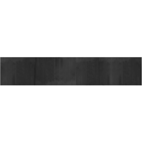 Tappeto Rettangolare Grigio 80x400 cm in Bambù vidaXL
