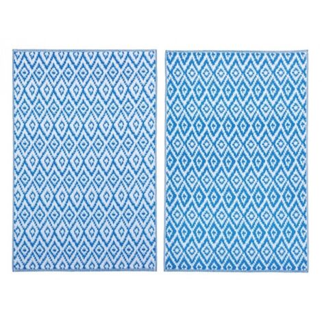 TAPPETO ROMBO BLU-BIANCO CM.120X180 PZ