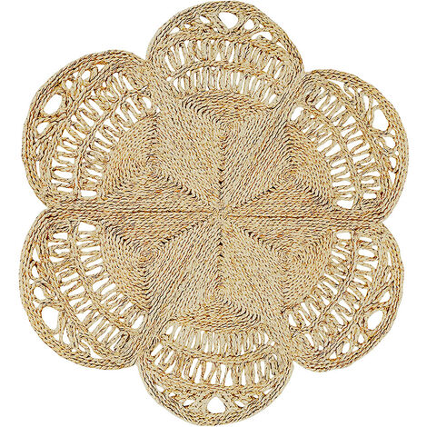 Tappeto rotondo in iuta - Boho Bali - 120 CM - Niluh Naturale - Luta