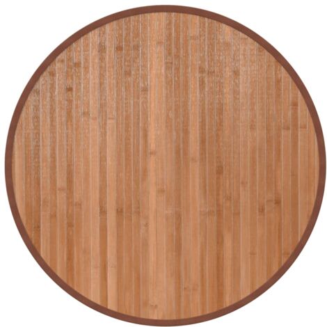 Tappeto Rotondo Naturale 60 cm in Bambù vidaXL